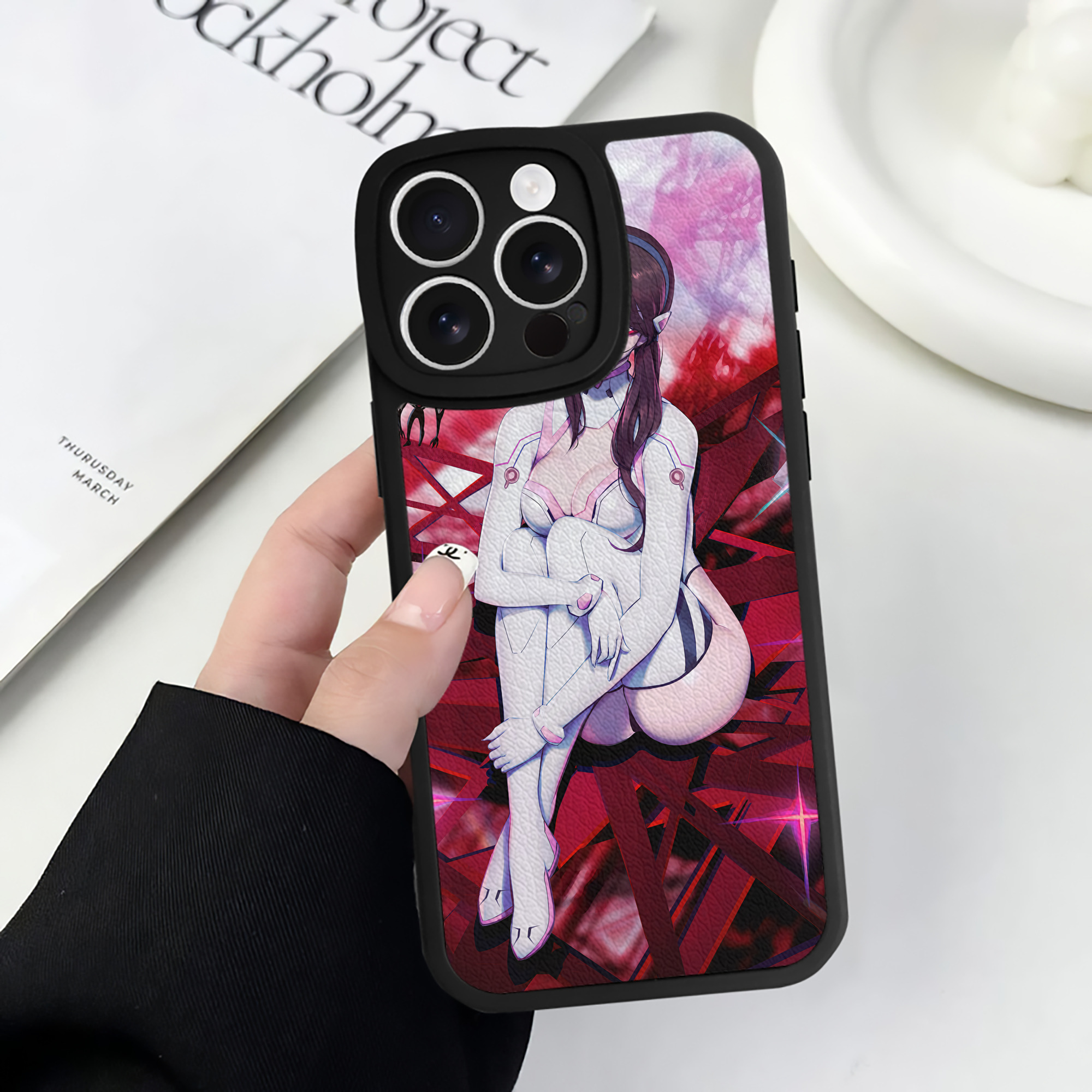 （画像用） EVA 新世紀エヴァンゲリオン 【iPhone 16シリーズ対応】シリコンスマホケース（レザー調） 材質：シリコン